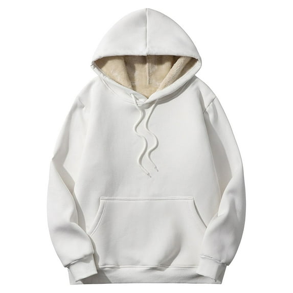Clothing 2025 Yajing Oversized Hoodies for Women Gnveub Women's Casual Winter Warm Fleece Lined Hooded Sweatshirt Thick Pullover Plus with Pockets Hoodies for Women Gray Xxxl