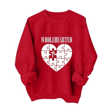 Clearance! Yajing Oversized Sweatshirt for Women Sweatshirt for Women Women's Be The Light Casual Long Sleeved Hooded Sweatshirt L Pink