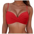 thumbnail image 1 of Clothing 2025 Yajing Plus Size Tankini L Red Women's Top Swimsuit with Breast Pad Without Brackets Multicolor Split for Slimming Bikini, 1 of 5