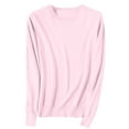 thumbnail image 1 of Yajing Pullover Sweaters for Women Xxl Pink Light Sweaters for Women Long Sleeve Crew Neck Lightweight Soft Knitted Pullover Knitted Blouse, 1 of 5