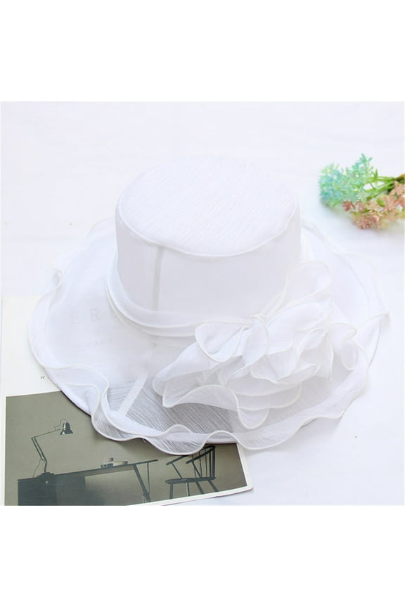 Clearance! Yajing Snapback Hats for Men Baseball Caps Men Fancy Ladies Wedding Wide Womens Party Cap Fascinator Tea Brim Hat Baseball Caps One Size White