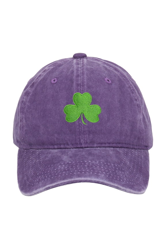 Clearance! Yajing Snapback Hats for Men Womens Baseball Caps St. Pa Trick's Day Hat Green Baseball Cap Sha Mrock Embroidered for Man Women Funny One Size Purple