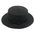 thumbnail image 1 of Yajing Womens Baseball Caps One Size Black Ladies Women'S Summer Solid Hat Top Sun Visor Sun Straw Beach Hat, 1 of 2