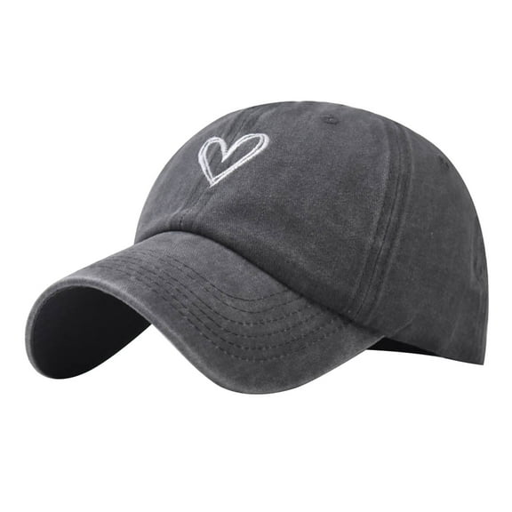 Clearance! Yajing Sun Visors for Women Women Summer Fashion Beach Adjustable Washable Cotton Baseball Cap Sun Hat Outdoors Hat One Size Gray