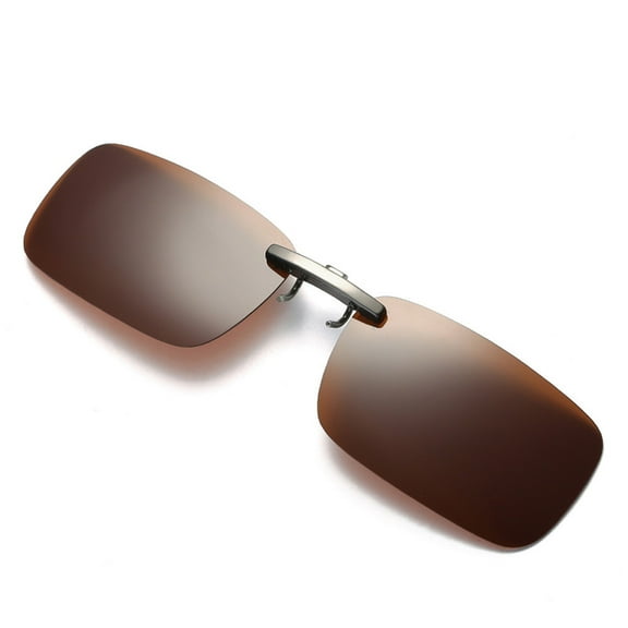 Clearance! Yajing Sunglasses Womens Detachable Night Vision Lens Driving Metal Polarized Clip On Glasses Sunglasses One Size Brown