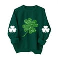 thumbnail image 1 of Clothing! Yajing Sweatshirt for Women St Patricks Day Shirt Women Lucky Shamrock St Patrick Sweatshirts Crewneck Oversized Long Sleeve Shirts S Green, 1 of 5
