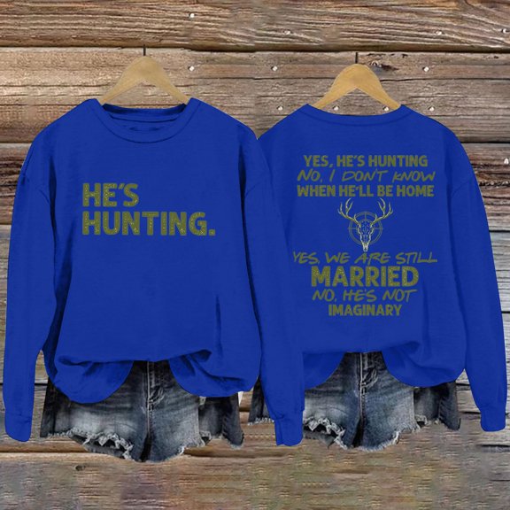 Clothing 2025 Yajing Sweatshirt for Women Women's Fashionable Casual Fun Santa Head Printed Round Neck Top Hoodless Sweatshirt Oversized Sweatshirt for Women Blue L