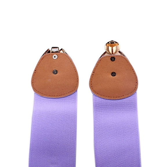 Clearance! Yajing Tactical Belt Women Fashion Bowknot Buckle Waistband Wide Elastic Stretch Waist Belt Pp One Size Purple