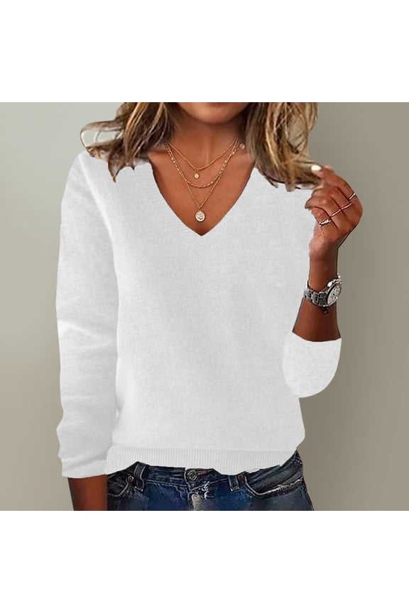 Clearance! Yajing Women's Pullover Sweaters Loose Ladies Sweater Spring and Autumn One Word Shoulder Exposed Shoulder Hood Jacket Sweater Pullover Sweaters for Women White Xl