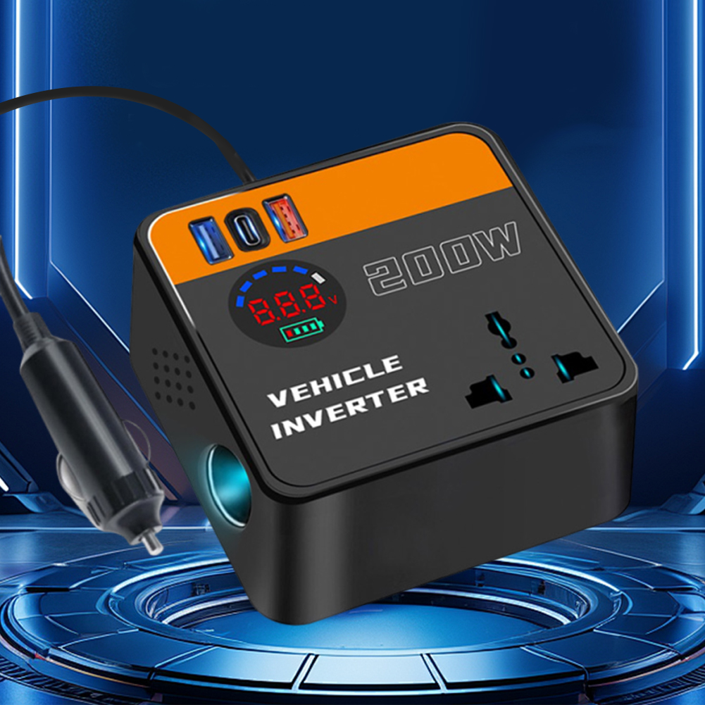 Clearance! Yiaieng 200W Car Power Inverter Dc 12V 24V To Ac 110V 220V Car Inverter for Vehicles