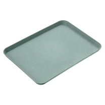 Clearance! Yiteos Simple Style Solid Color Plastic Tray Small Blue, Fast Food Tray Rectangular Serving Trays Serving Tray for Indoor Plastic Fast Food Tray, 1X Tray