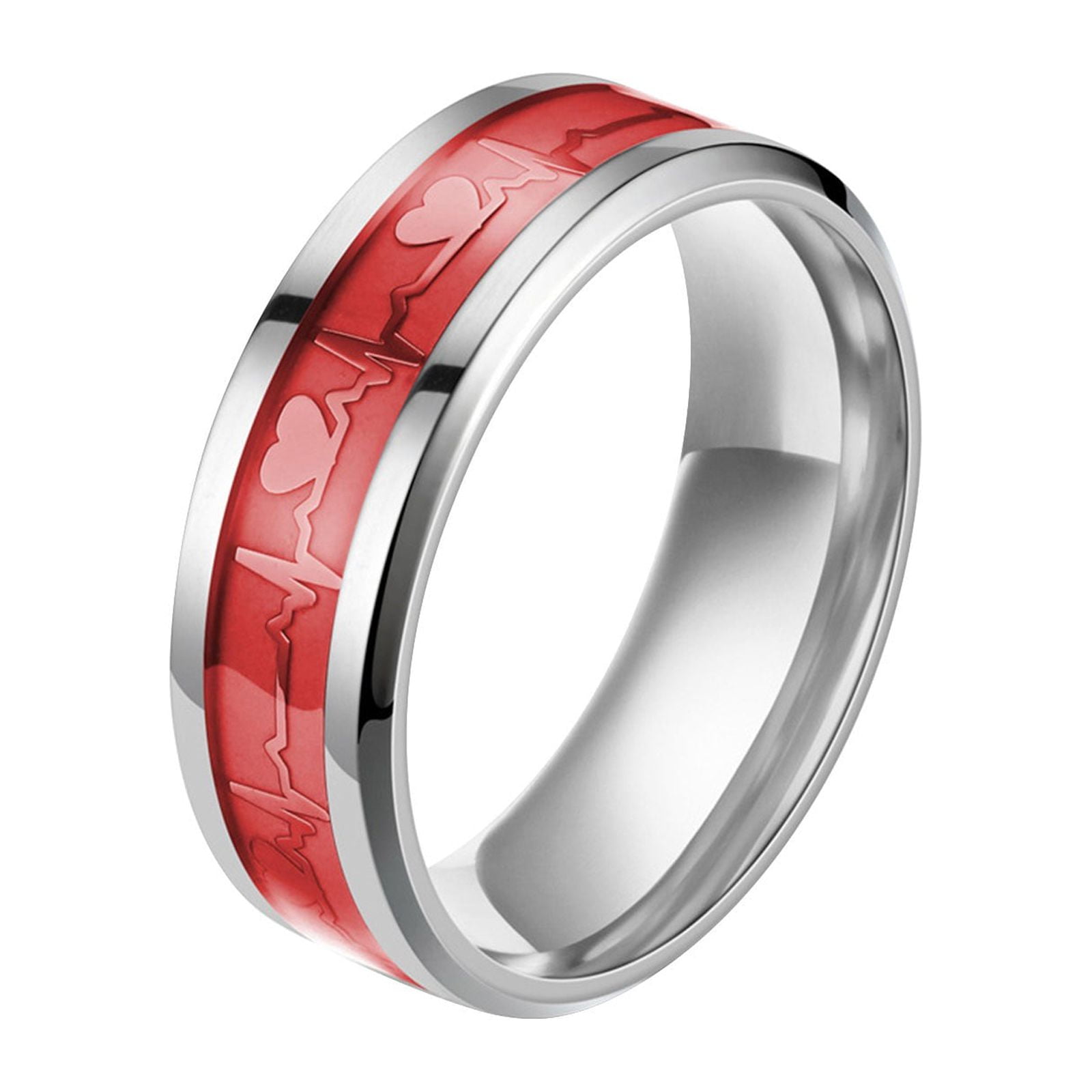 Clearance! Yizioer Light Ring Fashion Valentine'S Day Women'S Glow Ring Can Glow Ring, Womens