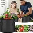 thumbnail image 1 of Clearance!Ymkly Plant Pots,Nonwoven Fabric Pots With Handles Heavy Duty Gardening Planter For Potato Tomato Vegetable And Fruits Black,Desk Decor, 1 of 9