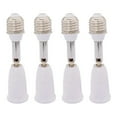thumbnail image 1 of Clearance! Ynlkorvg Floodlight E27 to E27 Light Socket Extender Extension Socket Extender Adapter E27 Medium Base Bulb Converter Max 180 Bendable Adjustable Extension Adapter (4 Pack) White, 1 of 6