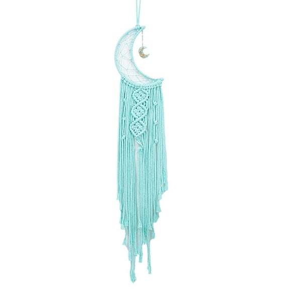 Clearance! Ynlkorvg Pendant Macrame with Light String Bohemian Moon Star Cotton Thread Woven Wall Hanging Boho Decor for Living Room Bedroom Wedding Decoration Room Decor