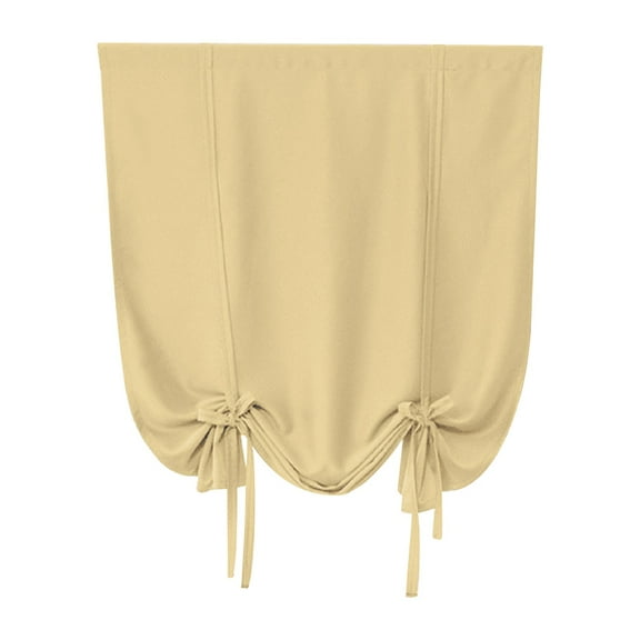 Ynlkorvg Window Curtains Curtain for Bathroom Kitchen Adjustable Balloon Roman Curtains for Small Window Room Darkening Shades Drapes Panel Rod Pocket Purple Home Essentials Beige