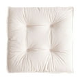 thumbnail image 1 of Hvmvliv Yoga Cushion(18x18x4in) Plush Cushion Pad Home Meditation Yoga Thicken Pillows Seat Soft Corduroy Chair Pad Dining Chair Seat Pad White, 1 of 6