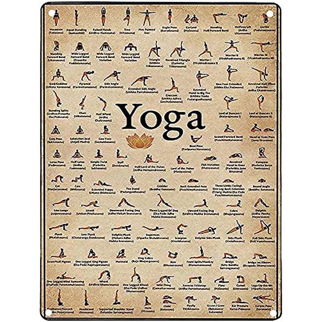 Clearance Yoga, Iyengar Yoga asanas, Yoga Prints, Rustics Jigsaw Puzzle