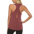 thumbnail image 1 of Clearance Yoga,Solid Tops Sleeveless O-Neck Yoga Vest Shirt Cross Back Workout Tees Red 8, 1 of 7