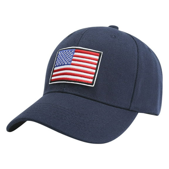 Yoodem,,American Flag Hat,4Th Of July Hat,Flag Embroidered Soft Cotton Fitting Cap for Men and Women,Baseball Cap,Navy