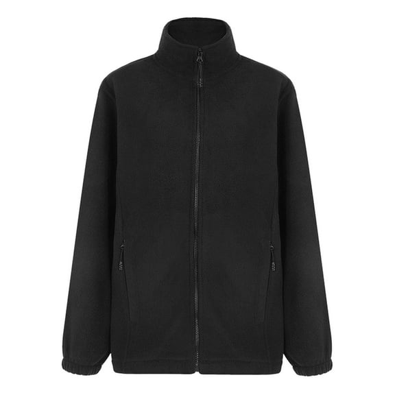 Clearance! Yoodem Winter Coats for Women's Autumn Winter Zipper Outdoor Sports Warm Jacket Long Sleeve Workout Tops for Women Sweatsuits for Women Black M