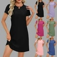 thumbnail image 1 of Young Adult Dresses Women's Fashion Casual Solid Color Pocket Summer Sleeveless Round-Neck Dress S-2XL Gift for Her, 1 of 9