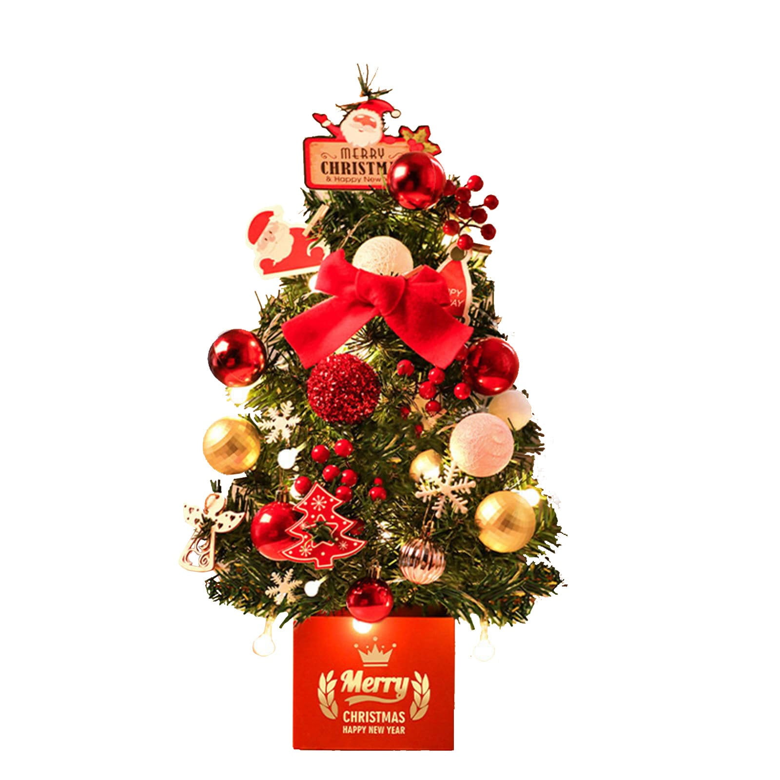 Clearance！ Desktop Ornament Tabletop Christmas Tree Mini
