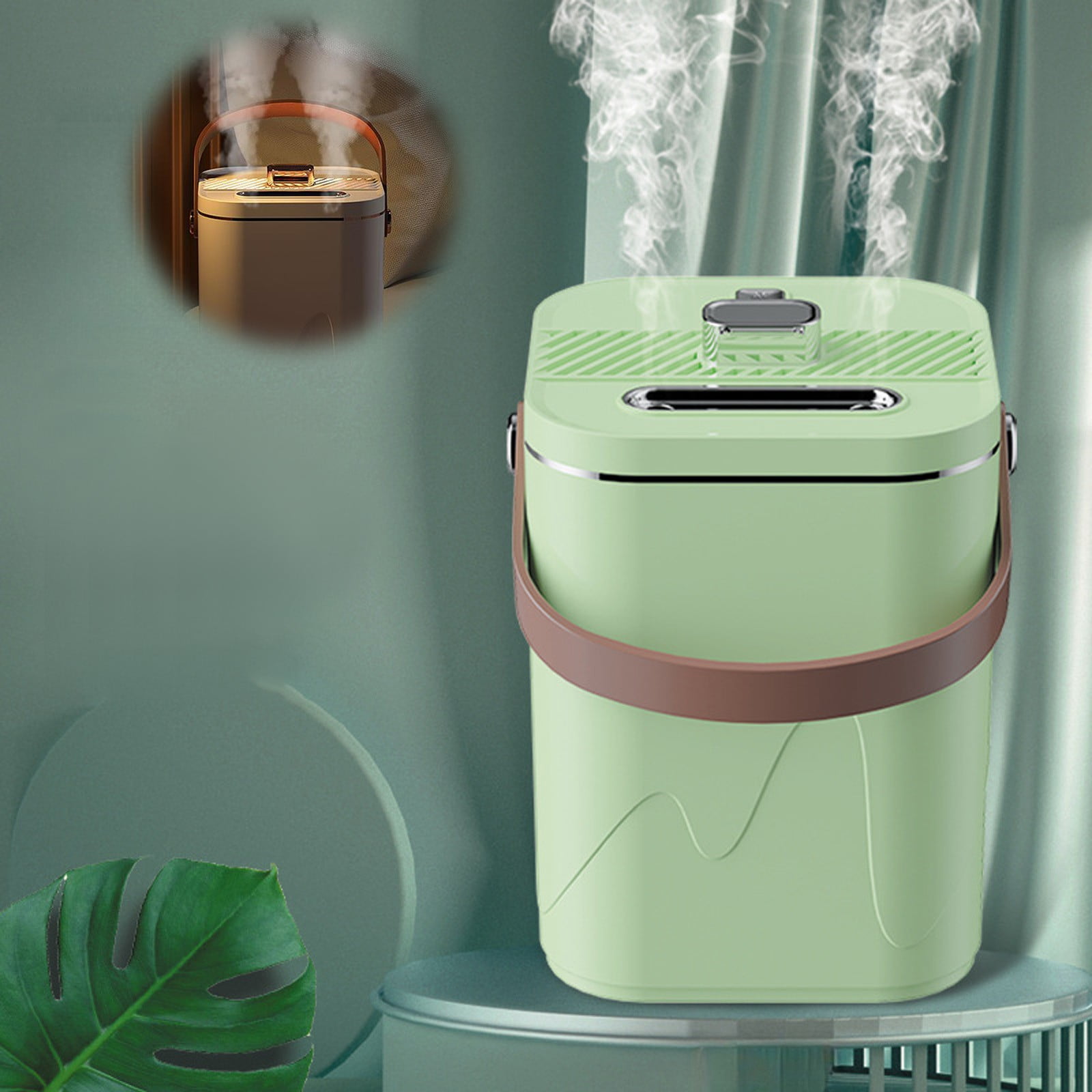 YZEGDCH Mini Air Humidifiers for Bedroom,1.8L Quiet Portable Dual-Nozzle Desktop Cool Mist Humidifier for Home Large Room,Baby and Plant