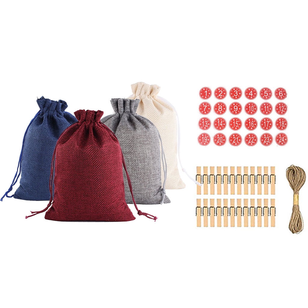 Clearance Yuoaen Calendar, Christmas Cotton Candy Gift 124 Bag Linen