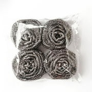Clearance !ZBBMUYHGSA 4 Steel Wool Brushes,Stainless Steel Wire Metal Pot Scrubber for Kitchen Clean 4Pcs