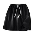 thumbnail image 1 of ZVNAΖH Mens Casual Waffle Knit Shorts Comfy Drawstring Elastic Waist Shorts Summer Daily Wear Shorts, M-5XL, 1 of 4