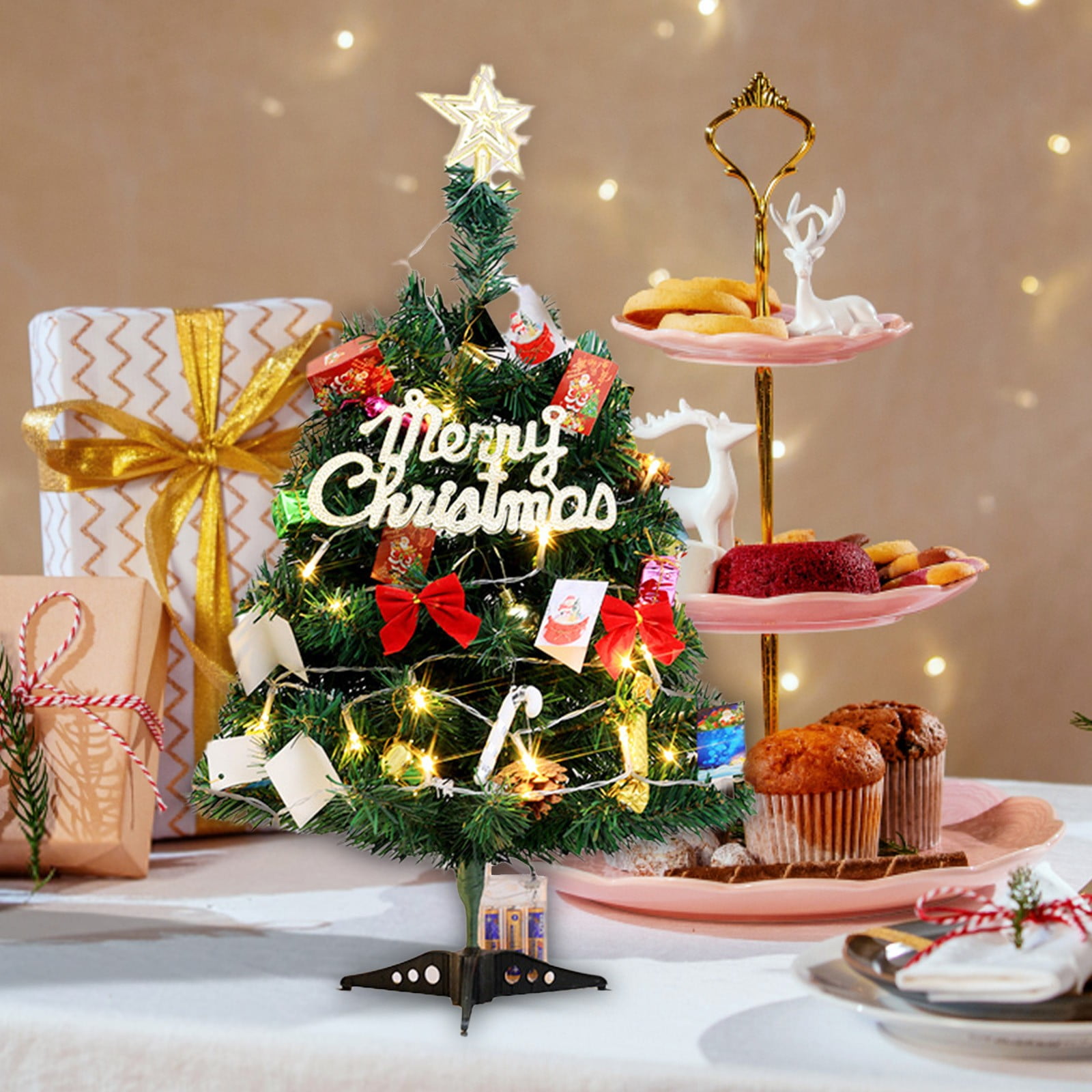 Clearance! ZXHACSJ Christmas Decorations Christmas Tree 30/45/60cm Set