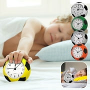 Clearance! Zainafacai Alarm Clock Soccer Ball Alarm Clock Silent Table Clock 3D Football Shaped Bedside Clock Decorative Personalized Clock Boy Birthday Gift Household Essentials Silver