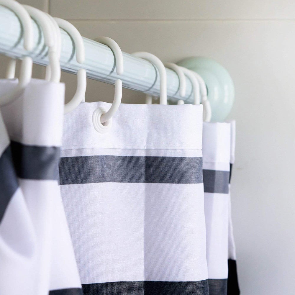 Clearance! Zainafacai Command Hooks Shower Silicone Rubber Set 12 of Rings Curtain Clear