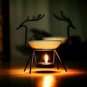 Clearance! Zainafacai Humidifiers for Bedroom Stainless Steel Deer Burner Candle Aromatherapy Oil Lamp Decorations Aroma Furna Home Improvement Black