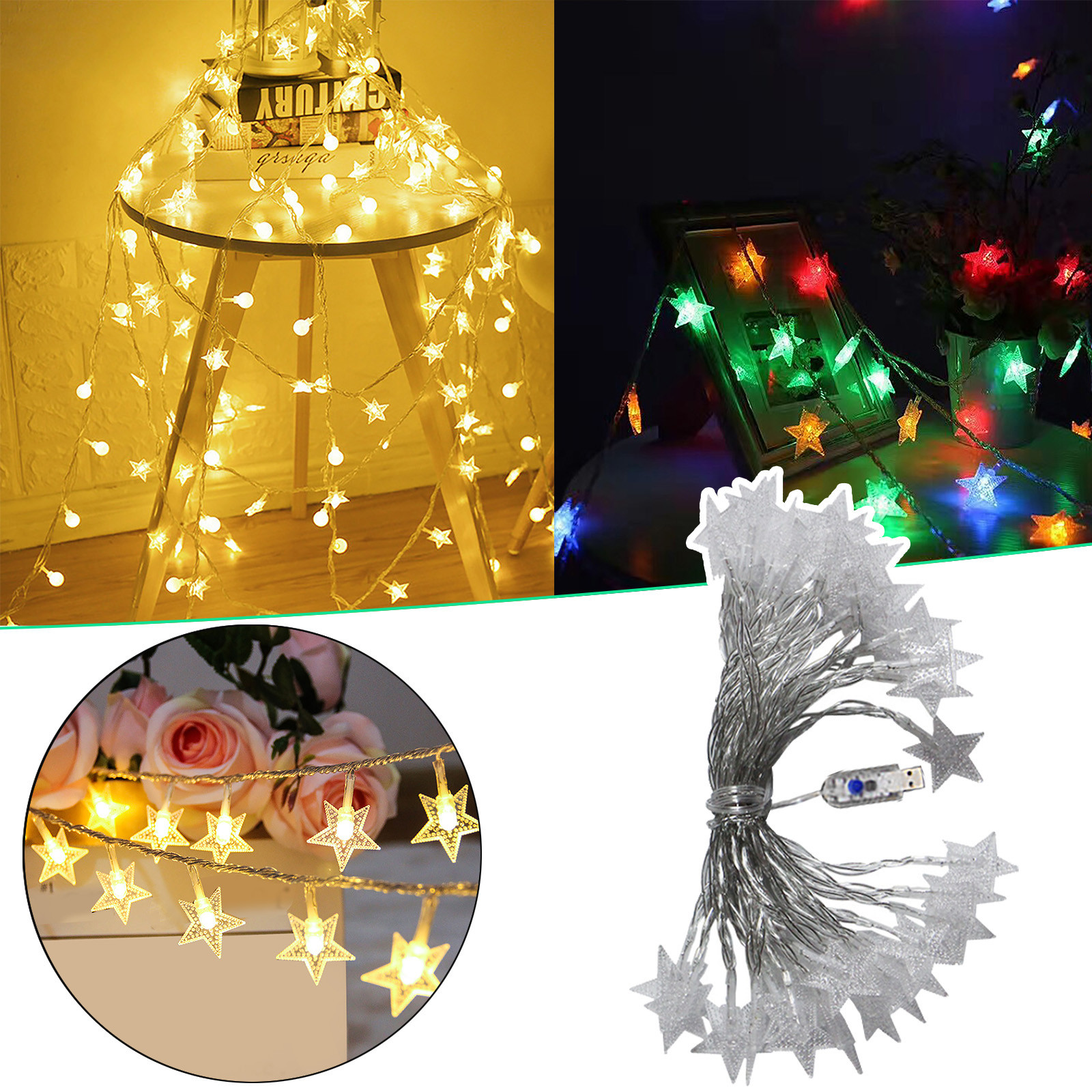 Clearance! Zainafacai Led Lights for Bedroom Christmas String Lights