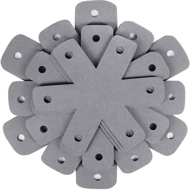 Clearance！Zauma Pan Pot Protectors Set Of 12 and 4 Different Sizes Pan Protectors for Stacking and Protecting Your Cookware Gray A Set Of Non-Woven Fabric Pot Mats and Felt Pot Mats