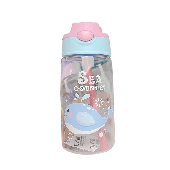 Clearance!Zauma Personalised Kids Water Bottle with and Lid Back To School Supplies Custom Name Water Bottle for Kids Boys Girls Teen Gifts 500ml Birthday Leak Proof Water Bottle 1 * Water Cup