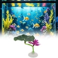 thumbnail image 1 of Clearance! Zguuel Fish Tank Decoration Artificial Aquarium Plants Resting Leaves 4 Realistic Aquarium Leaves 5.12 Inches Rest Bed Tank Sleeping Hiding For Breeding Playing Aquarium, 1 of 5