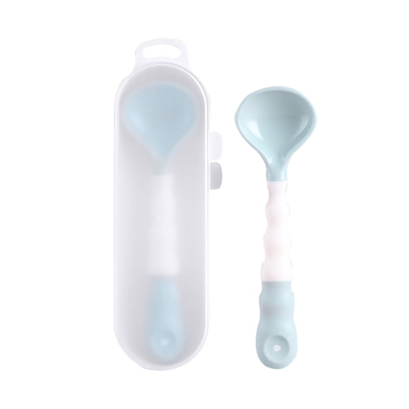 Clearance! Zguuel Honey Spoons for Tea Small Spoon Baby Bendable Silicone Spoon Feeding Training Spoon Tableware Self Feeding Learning Spoon for Infant