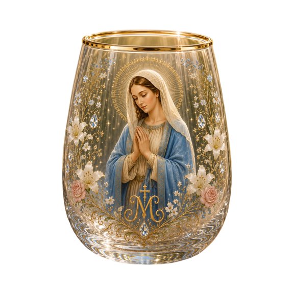 Clearance! Zguuel Morning Prayer Glass Mug, Clear Inspirational Coffee Tea Cup with Handle, Religious Devotional Drinkware for Daily Meditation and Faith-Based Gift for Women