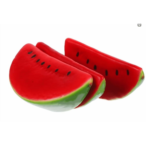 Clearance! Zguuel Realistic Artificial Watermelon Slice, Fruit for Kitchen Party Display, 15x8cm