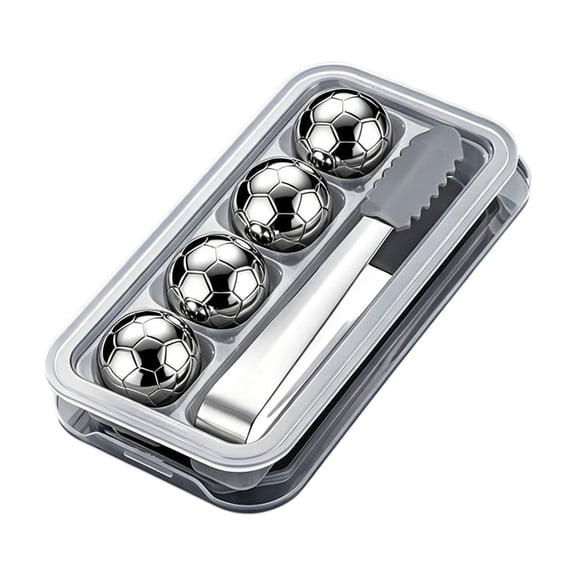 Clearance! Zguuel Reusable Metal Ice Cubes, Stainless Steel Stones for Drinks, Silver 2.7cm
