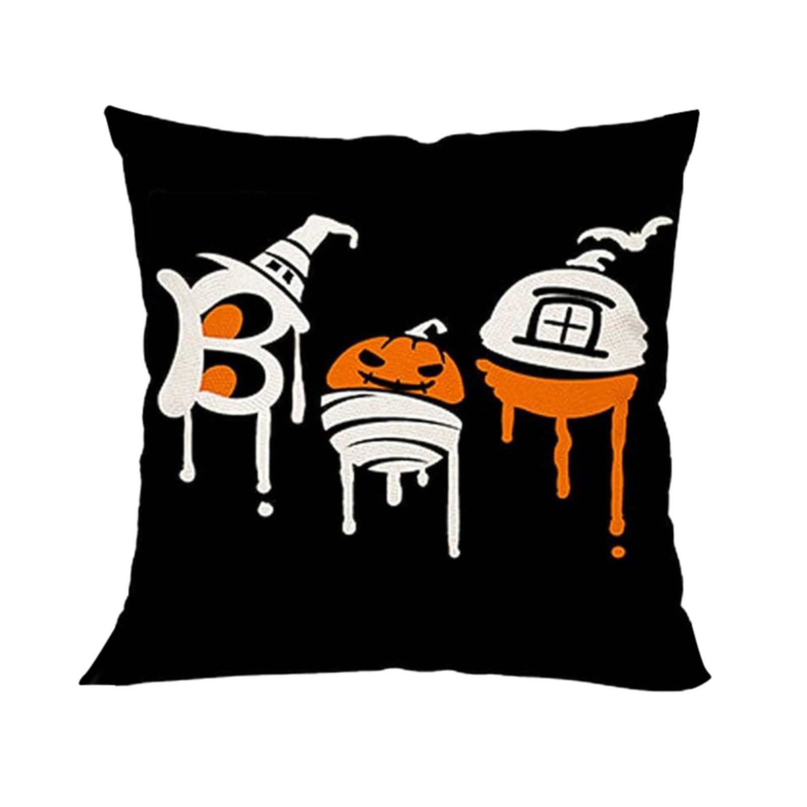 Clearance! Zjfmsh Halloween Decorations Throw Pillow Cover Pattern