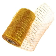 Clearance! Zuioae Mesh Gauze, Christmas Decoration Mesh Flower Packaging Mesh Plastic Gold Wire Mesh Roll for Wreaths Wrapping 15cmx10 Size, Gift Wrapping Paper Clearance Sale
