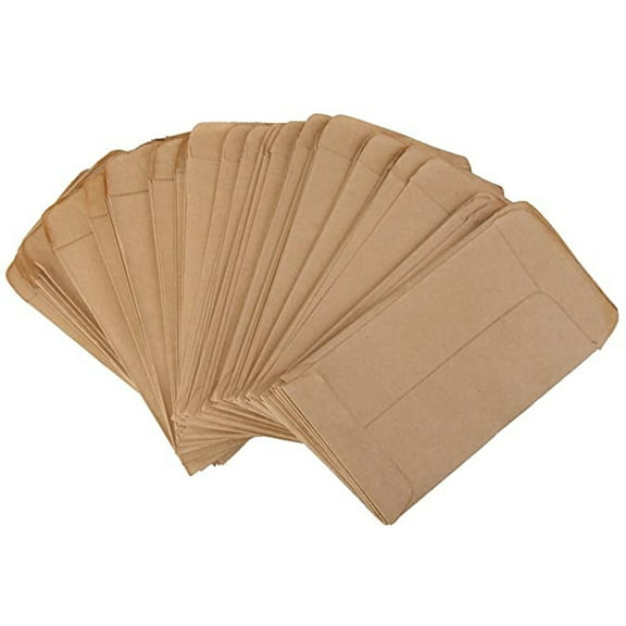 Clearance! Zuioae Seed Envelopes, Pouch Kraft Bag Paper Seed Thickened Vintage Paper Seed 100Pcs Bag Bag Kraft Office & Stationery, Seed Envelopes Clearance Sale