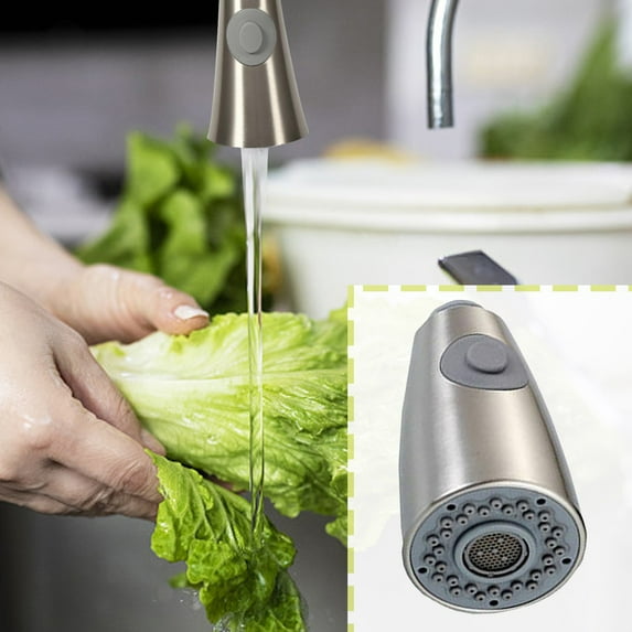 Clearance a sprinkler under $5,Pull Down Kitchen Faucet Sprayer Head Replacement Pull Out Kitchen Faucet Spray Head Bruhsed 2 Function Sprayer A 1PC