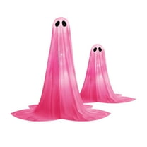 Clearance! akuxy Home Decor Glowing Halloween for Outdoor Yard Party Scary Garden with LED Light Pink,34cm