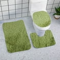thumbnail image 1 of Clearance,aoksee Bathroom Rugs Set 3 PC Soft Non Slip and Absorbent Bath Rugs Machine Washable for Tub, Shower, Bathroom, 1 of 8