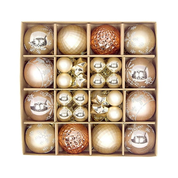 Clearance!aoksee Christmas Decorations, 44Pcs Colorful Christmas Hanging Balls - Christmas Proof Ball Ornaments For Party Christmas Tree Supplies, Christmas Decor, Christmas Gifts